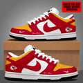 [SPECIAL OFFER] NEW CUSTOMIZED NFL01 KCC KANSAS CITY CHIEFS DUNK LOW SHOES