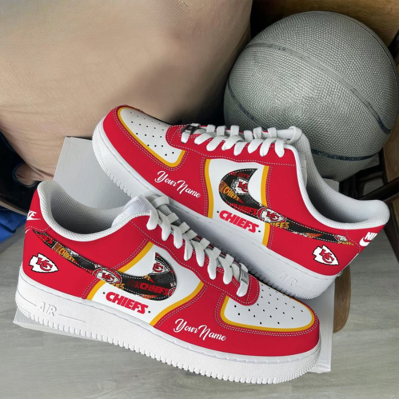 [SPECIAL OFFER] NEW CUSTOMIZED NFL01 KCC KANSAS CITY CHIEFS AF1 SNEAKERS