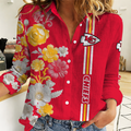 [SPECIAL OFFER] NEW CUSTOMIZED NFL01 KCC KANSAS CITY CHIEFS WOMEN CASUAL SHIRT