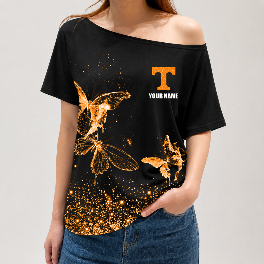 [FAN FAVORITE] NEW CUSTOMIZED NCAA FBS01 TNV TENNESSEE VOLUNTEERS OFF-SHOULDER SHIRT