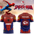 [SPECIAL OFFER] NEW CUSTOMIZED NFL01 KCC KANSAS CITY CHIEFS x SPIDER T-SHIRT, HOODIE & ZIP HOODIE