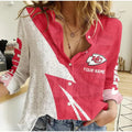 [SPECIAL OFFER] NEW CUSTOMIZED NFL01 KCC KANSAS CITY CHIEFS WOMEN CASUAL SHIRT