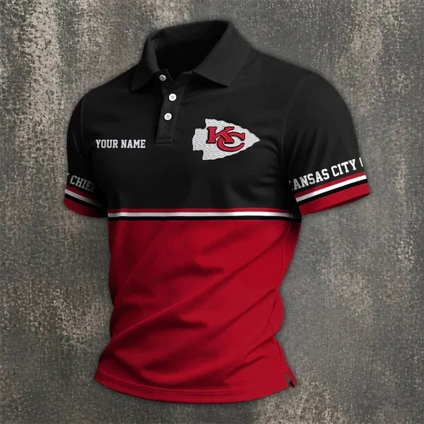 [SPECIAL OFFER] NEW CUSTOMIZED NFL01 KCC KANSAS CITY CHIEFS POLO SHIRT