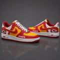 [SPECIAL OFFER] NEW CUSTOMIZED NFL01 KCC KANSAS CITY CHIEFS x SPIDER AF1 SHOES