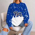 [FAN FAVORITE] NEW CUSTOMIZED NCAA FBS02 PIP PITTSBURGH PANTHERS UNISEX SWEATSHIRT