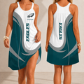 [SPECIAL OFFER] NEW CUSTOMIZED NFL02 PPE PHILADELPHIA EAGLES CAMISOLE DRESS