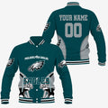 [SPECIAL OFFER] NEW CUSTOMIZED NFL02 PPE PHILADELPHIA EAGLES SATIN VARSITY & BASEBALL JACKET
