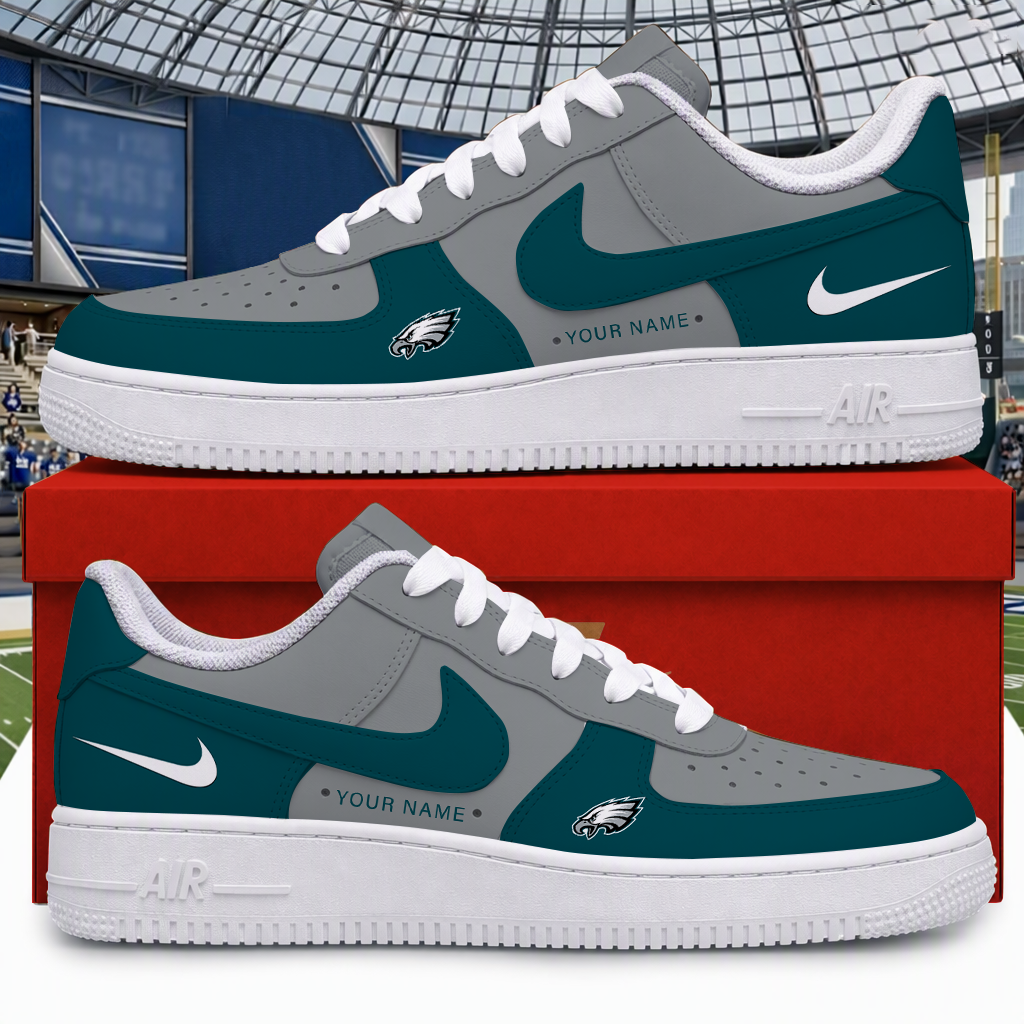 [SPECIAL OFFER] NEW CUSTOMIZED NFL02 PPE PHILADELPHIA EAGLES AF1 SHOES