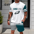 [SPECIAL OFFER] NEWCUSTOMIZED NFL02 PPE PHILADELPHIA EAGLES UNISEX T-SHIRT & SHORTS SET