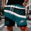[SPECIAL OFFER] NEW CUSTOMIZED NFL02 PPE PHILADELPHIA EAGLES O-RING SHORT PANTS