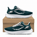 [SPECIAL OFFER] NEW CUSTOMIZED NFL02 PPE PHILADELPHIA EAGLES ROAD RUNNING SHOES