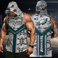 [SPECIAL OFFER] NEW CUSTOMIZED NFL02 PPE PHILADELPHIA EAGLES HOODED TANK TOP