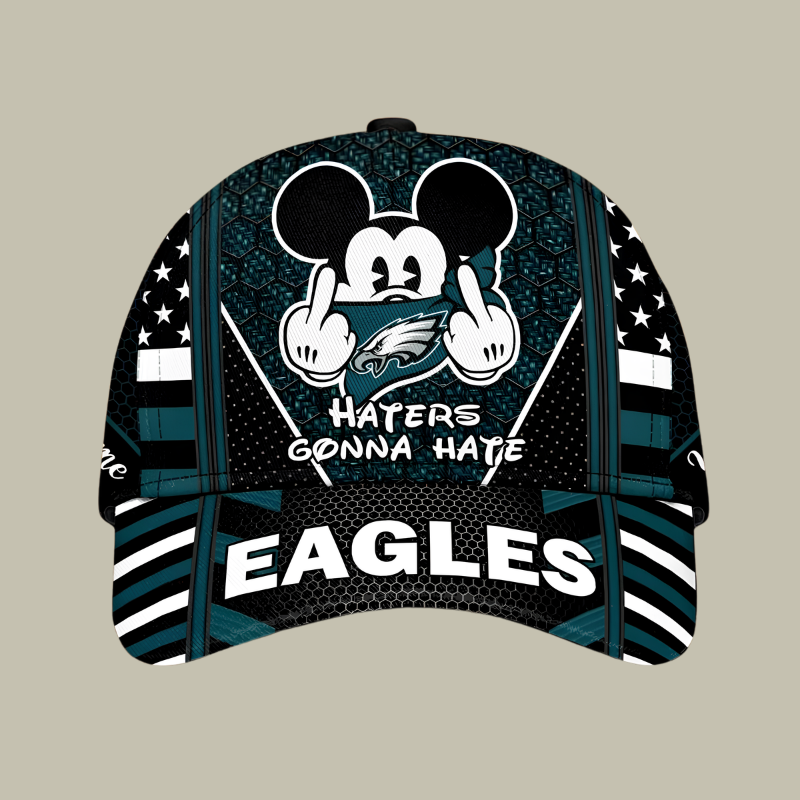 [SPECIAL OFFER] NEW CUSTOMIZED NFL02 PPE PHILADELPHIA EAGLES CLASSIC CAP