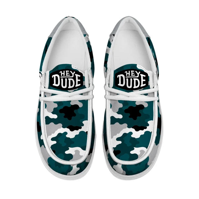 [SPECIAL OFFER] NEW CUSTOMIZED NFL02 PPE PHILADELPHIA EAGLES LOAFER SHOES