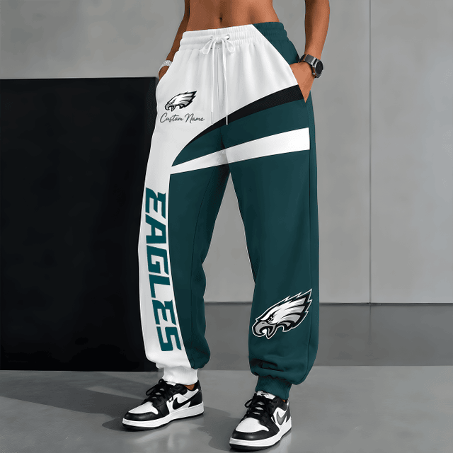 [SPECIAL OFFER] NEW CUSTOMIZED NFL02 PPE PHILADELPHIA EAGLES SWEATPANTS