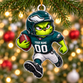 [SPECIAL OFFER] NEW CUSTOMIZED NFL02 PPE PHILADELPHIA EAGLES CHRISTMAS ACRYLIC ORNAMENT
