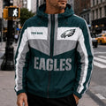 [SPECIAL OFFER] NEW CUSTOMIZED NFL02 PPE PHILADELPHIA EAGLES WINDBREAKER JACKET