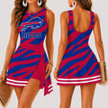 [SPECIAL OFFER] NEW CUSTOMIZED NFL03 BFB BUFFALO BILLS WOMEN'S SUMMER SKORT DRESS