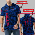 [SPECIAL OFFER] NEW CUSTOMIZED NFL03 BFB BUFFALO BILLS SHORT SLEEVE HOODIE