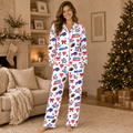 [SPECIAL OFFER] NEW CUSTOMIZED NFL03 BFB BUFFALO BILLS HALLOWEEN LONG PAJAMAS SET