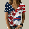 [SPECIAL OFFER] NEW CUSTOMIZED NFL03 BFB BUFFALO BILLS V-NECK FEMALE SHIRT