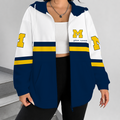 [FAN FAVORITE] NEW CUSTOMIZED NCAA FBS03 MIW MICHIGAN WOLVERINES ZIP HOODIE