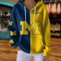 [FAN FAVORITE] NEW CUSTOMIZED NCAA FBS03 MIW MICHIGAN WOLVERINES RIBBED HOODIE & SWEATSHIRT