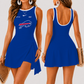 [SPECIAL OFFER] NEW CUSTOMIZED NFL03 BFB BUFFALO BILLS WOMEN'S SUMMER SKORT DRESS