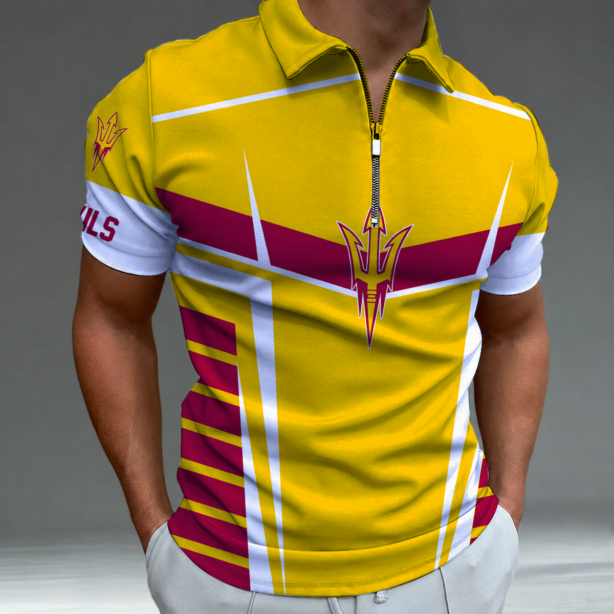 [FAN FAVORITE] NEW CUSTOMIZED NCAA FBS04 ASS ARIZONA STATE SUN DEVILS POLO SHIRT