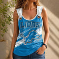 [SPECIAL OFFER] NEW CUSTOMIZED NFL04 DTL DETROIT LIONS O-RING SHOULDER TANK TOP