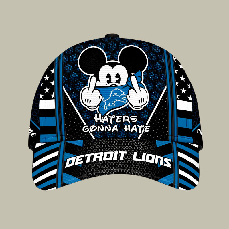 [SPECIAL OFFER] NEW CUSTOMIZED NFL04 DTL DETROIT LIONS CLASSIC CAP