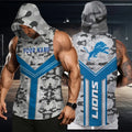 [SPECIAL OFFER] NEW CUSTOMIZED NFL04 DTL DETROIT LIONS HOODED TANK TOP