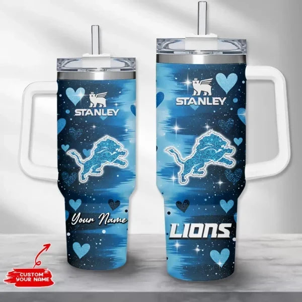 [SPECIAL OFFER] NEW CUSTOMIZED NFL04 DTL DETROIT LIONS HALLOWEEN  40OZ TUMBLER