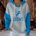 [SPECIAL OFFER] NEW CUSTOMIZED NFL04 DTL DETROIT LIONS RIBBED HOODIE & SWEATSHIRT