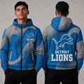 [SPECIAL OFFER] NEW CUSTOMIZED NFL04 DTL DETROIT LIONS WINDBREAKER JACKET