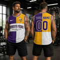 [SPECIAL OFFER] NEW CUSTOMIZED NFL05 MVK MINNESOTA VIKINGS MEN'S GYM SHIRT