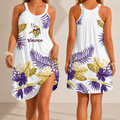 [SPECIAL OFFER] NEW CUSTOMIZED NFL05 MVK MINNESOTA VIKINGS CAMISOLE DRESS