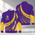 [SPECIAL OFFER] NEW CUSTOMIZED NFL05 MVK MINNESOTA VIKINGS STAND COLLAR JACKET