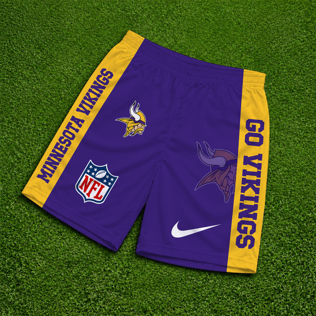 [SPECIAL OFFER] NEW CUSTOMIZED NFL05 MVK MINNESOTA VIKINGS SHORT PANTS