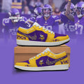 [SPECIAL OFFER] NEW CUSTOMIZED NFL05 MVK MINNESOTA VIKINGS AIR JORDAN LOW SHOES