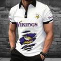 [SPECIAL OFFER] NEW CUSTOMIZED NFL05 MVK MINNESOTA VIKINGS POLO SHIRT