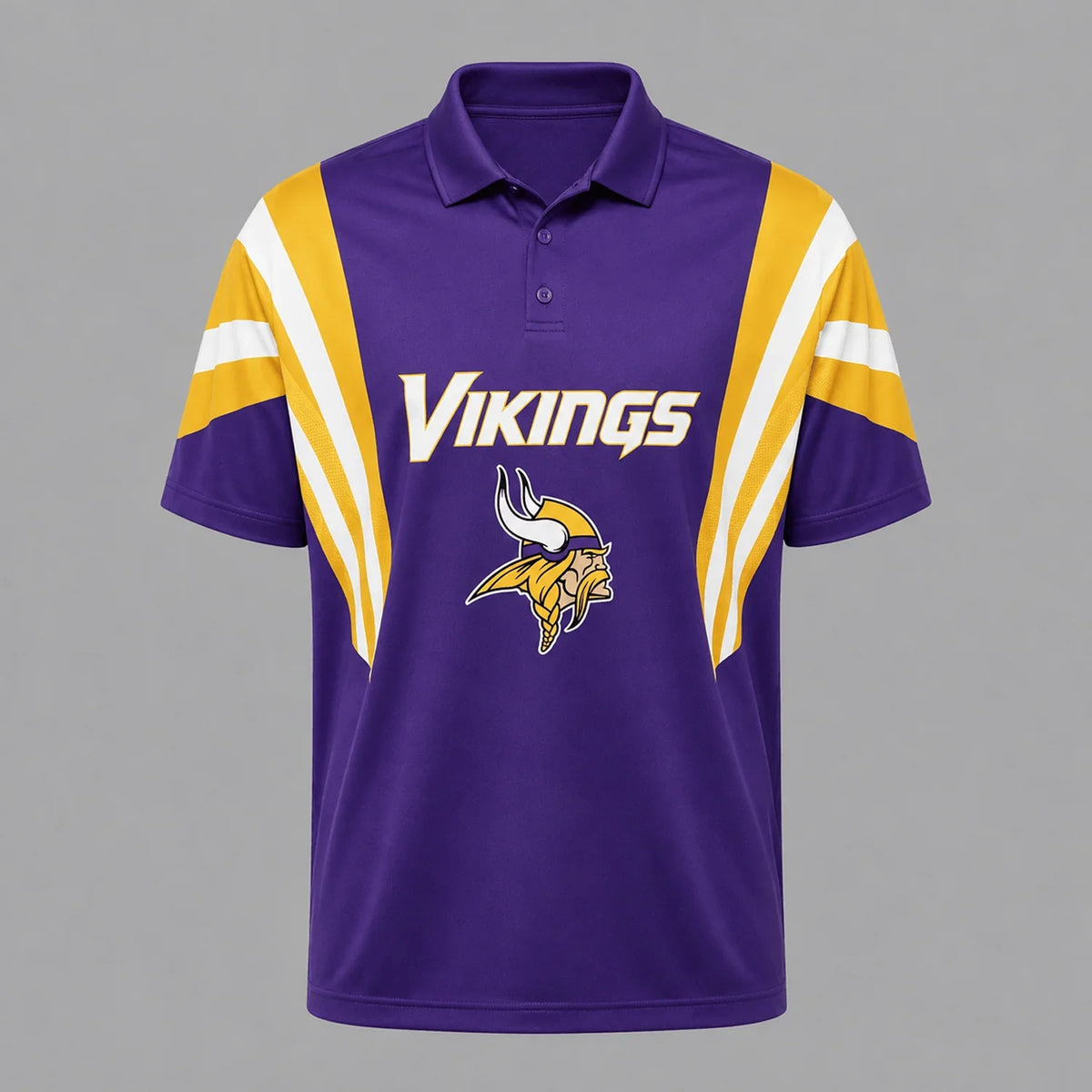 [SPECIAL OFFER] NEW CUSTOMIZED NFL05 MVK MINNESOTA VIKINGS POLO SHIRT