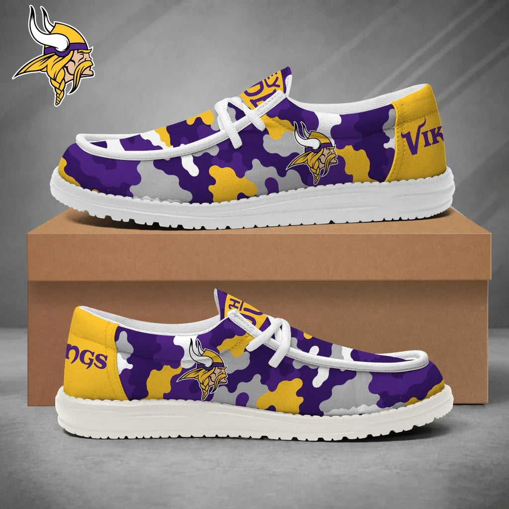 [SPECIAL OFFER] NEW CUSTOMIZED NFL05 MVK MINNESOTA VIKINGS LOAFER SHOES