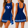 [FAN FAVORITE] NEW CUSTOMIZED NCAA FBS11 BYU BYU COUGARS WOMEN'S SUMMER SKORT DRESS