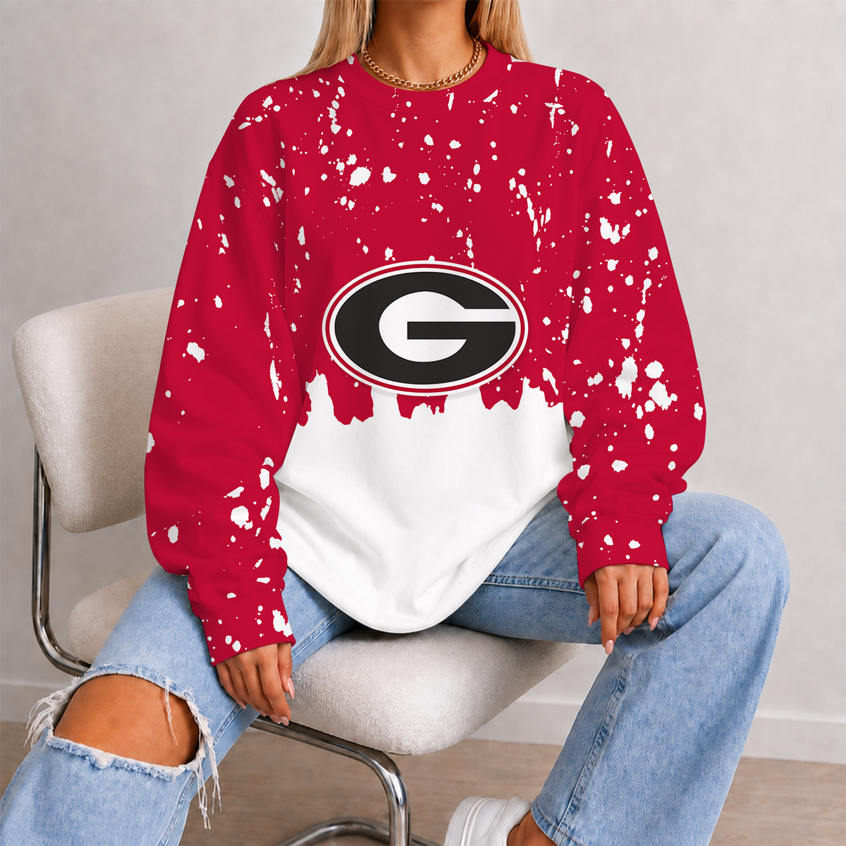 [FAN FAVORITE] NEW CUSTOMIZED NCAA FBS06 GEB GEORGIA BULLDOGS UNISEX SWEATSHIRT