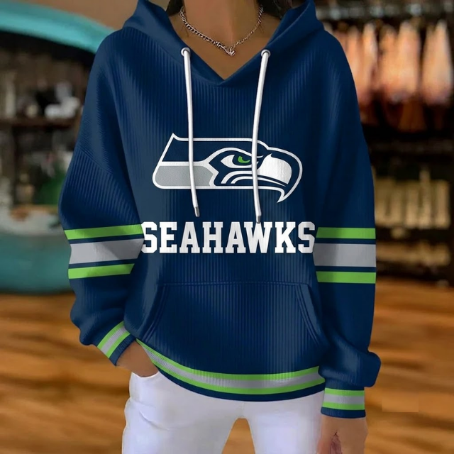 [SPECIAL OFFER] NEW CUSTOMIZED NFL06 SSH SEATTLE SEAHAWKS RIBBED HOODIE & SWEATSHIRT