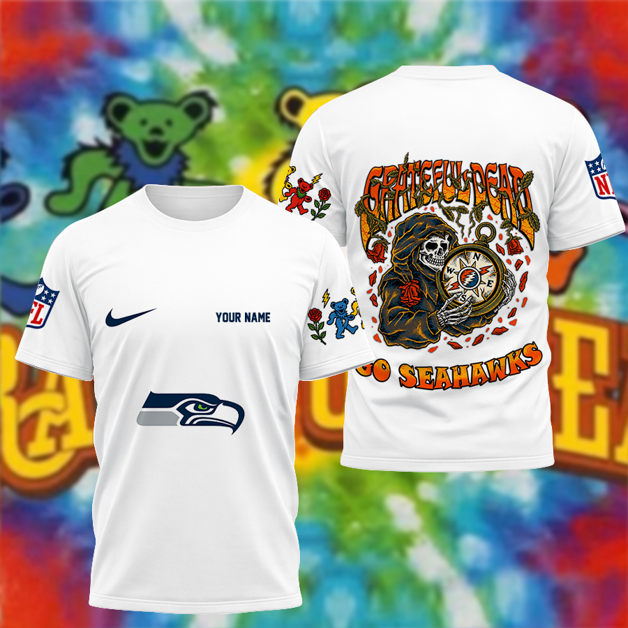 [SPECIAL OFFER] NEW CUSTOMIZED NFL06 SSH SEATTLE SEAHAWKS x GRATEFUL DEAD T-SHIRT, HOODIE, ZIP HOODIE