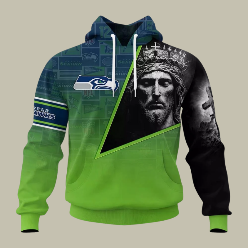 [SPECIAL OFFER] NEW CUSTOMIZED NFL06 SSH SEATTLE SEAHAWKS GOD'S BLESSING T-SHIRT, HOODIE & ZIP HOODIE