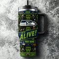 [SPECIAL OFFER] NEW CUSTOMIZED NFL06 SSH SEATTLE SEAHAWKS HALLOWEEN  40OZ TUMBLER