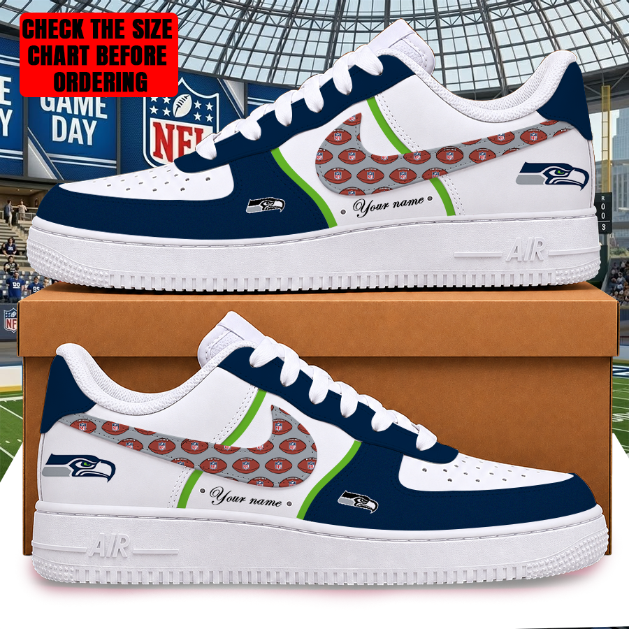 [SPECIAL OFFER] NEW CUSTOMIZED NFL06 SSH SEATTLE SEAHAWKS AF1 SHOES